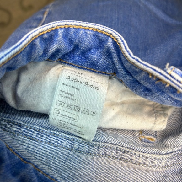 Paris Atelier & Other Stories Bright Blue Wash Straight Leg Jeans Sz 27 - Picture 8 of 8